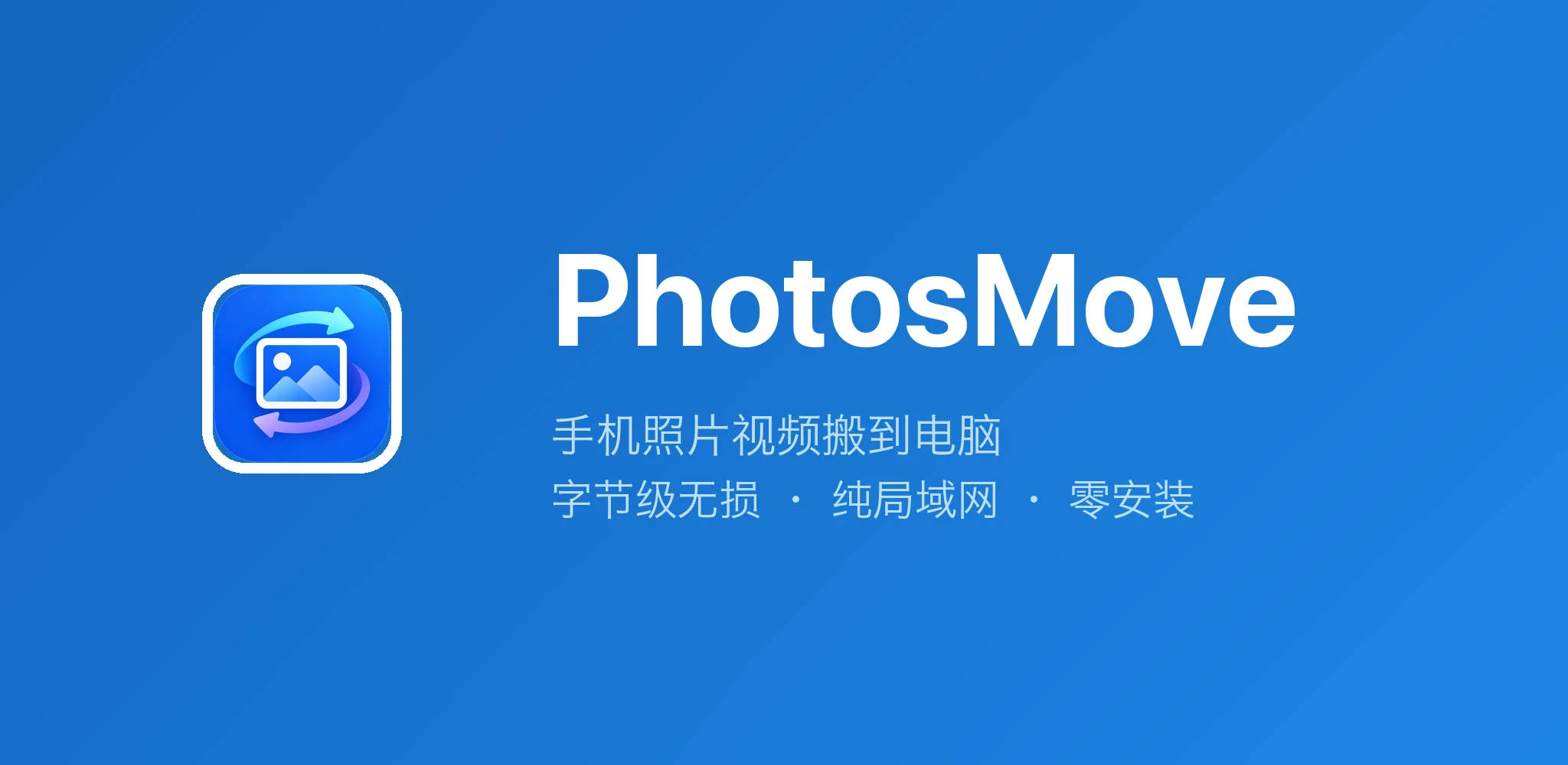 PhotosMove：手机照片无损传到电脑，不联网、免安装
